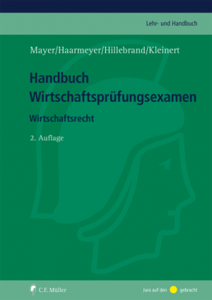 Buchdeckel des Buches "Handbuch Wirtschaftsprüfungsexamen" von Christoph Hillebrand.