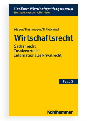 Buchdeckel des Buches "Wirtschaftsrecht" von Christoph Hillebrand.