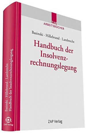 Buchrücken und Buchdeckel des Buches "Handbuch der Insolvenzrechnungslegung" von Christoph Hillebrand.